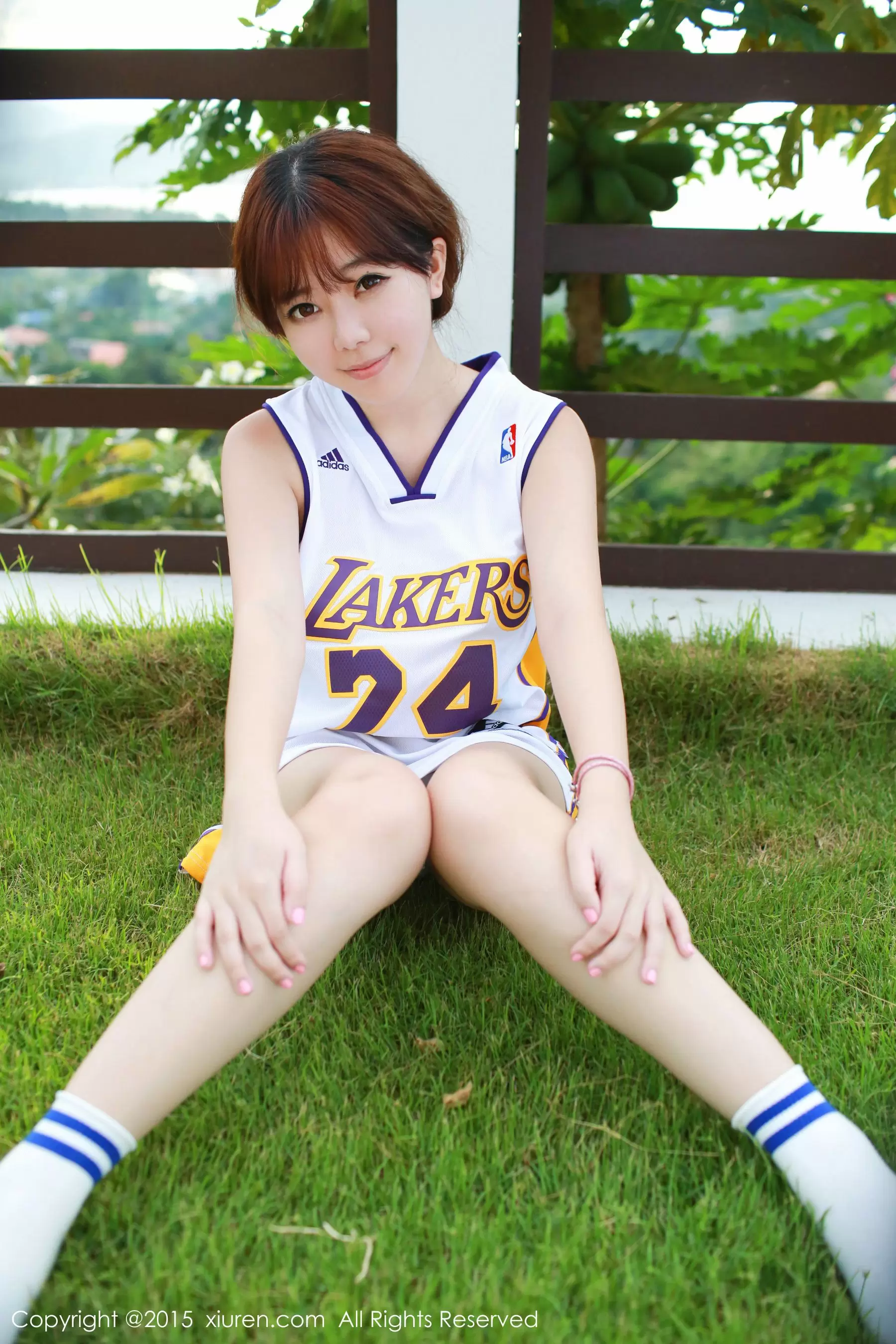 刘飞儿Faye《科比篮球服+布条内衣》  No.452 性感美女写真照高清图片素材-丽图阁