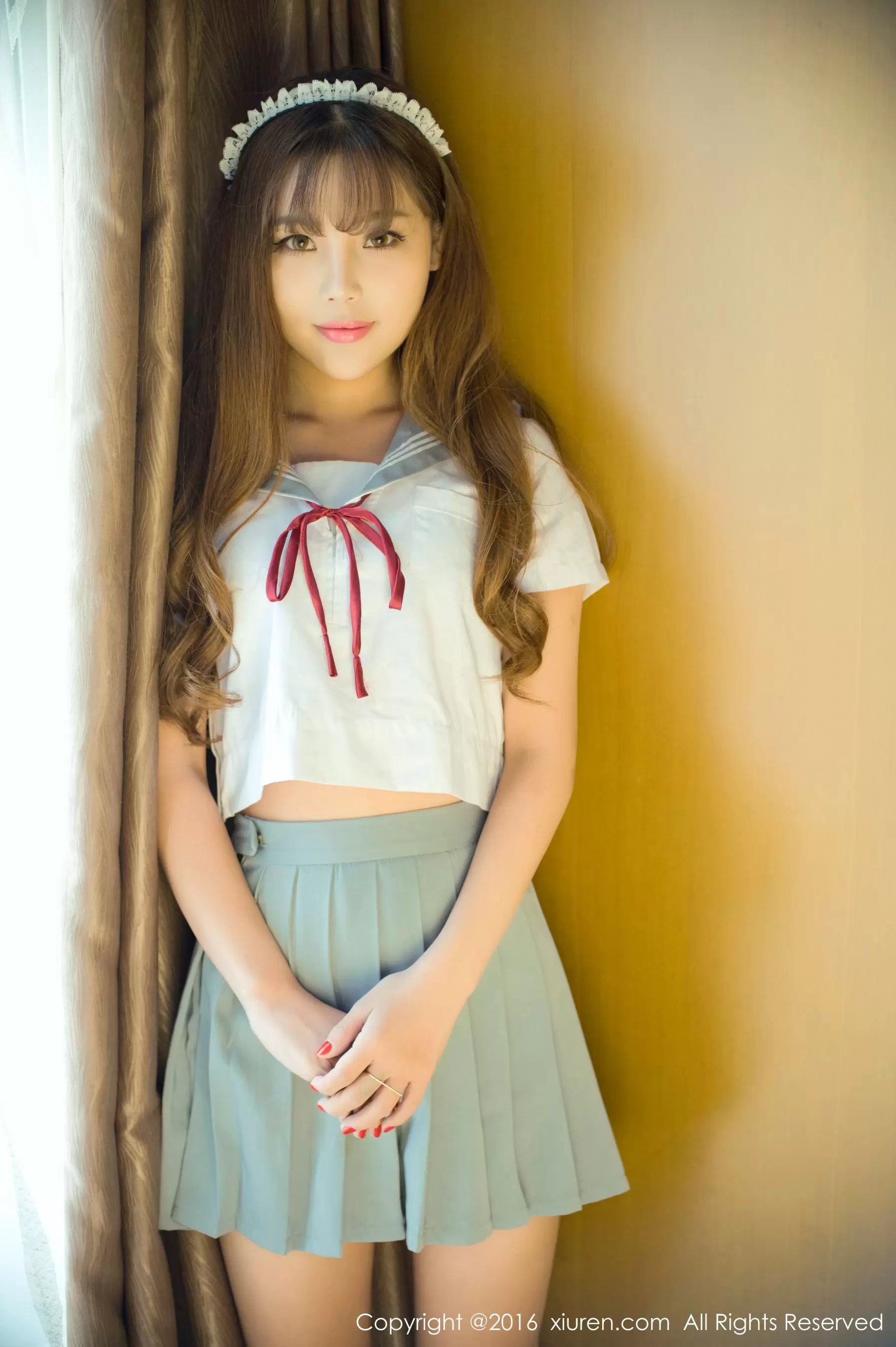 周予然《高中校服户外爆乳，经典日系校服》  No.651 美女壁纸 谁不爱身材好的小姐姐-丽图阁
