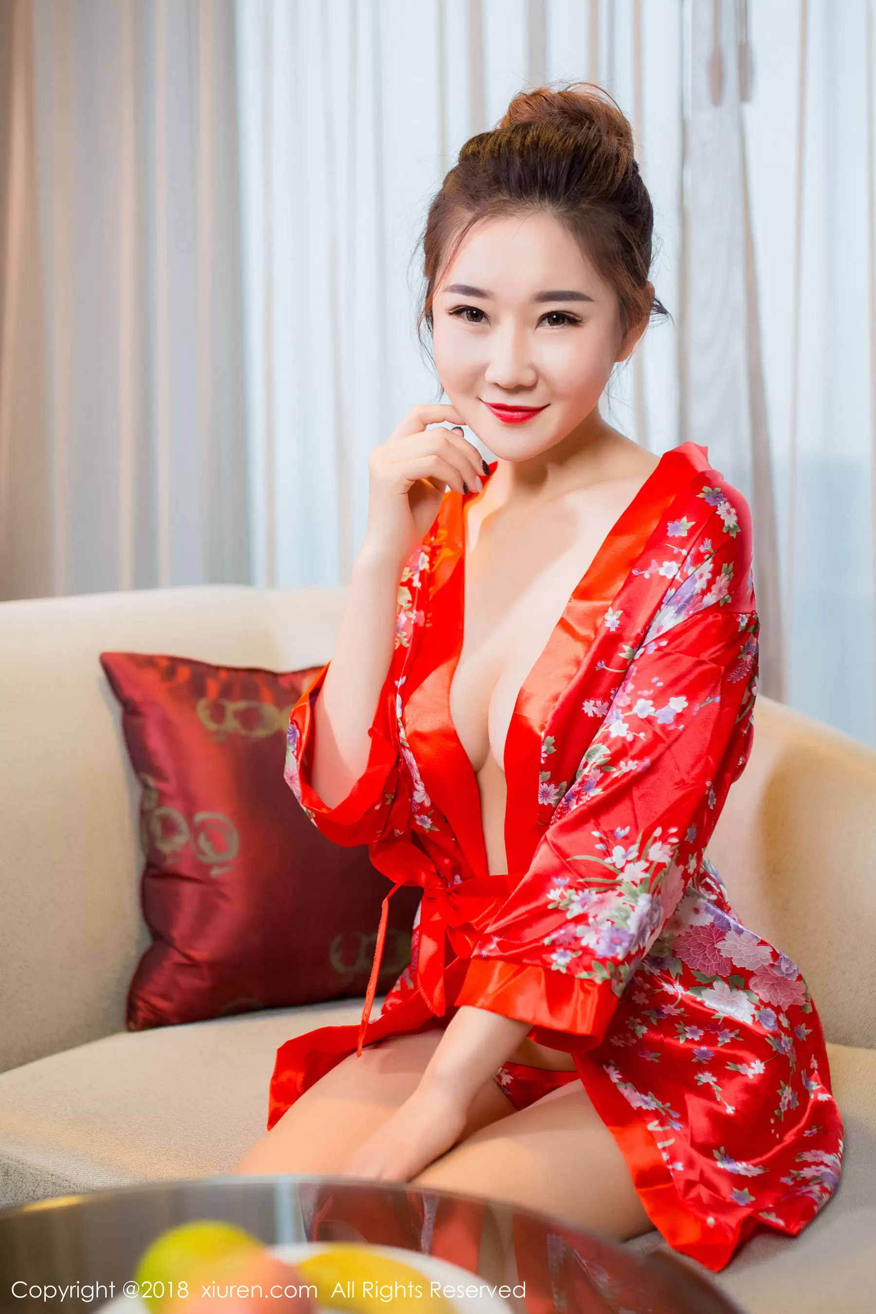 棉花糖candy《华丽和服+半透丝袜》  No.892 写真美女高清壁纸-丽图阁