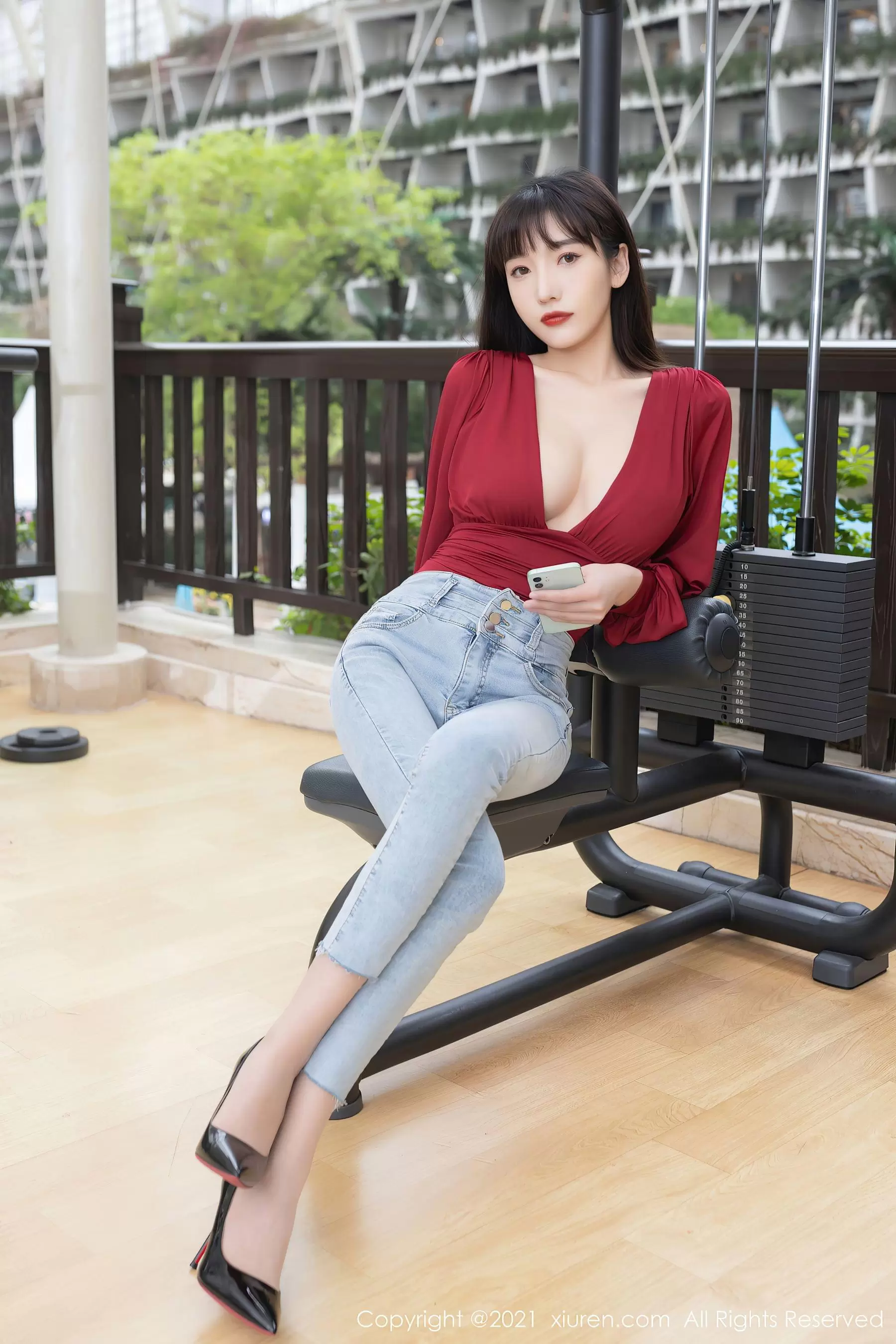 No.3505 陆萱萱 时尚美女写真壁纸图片照-丽图阁