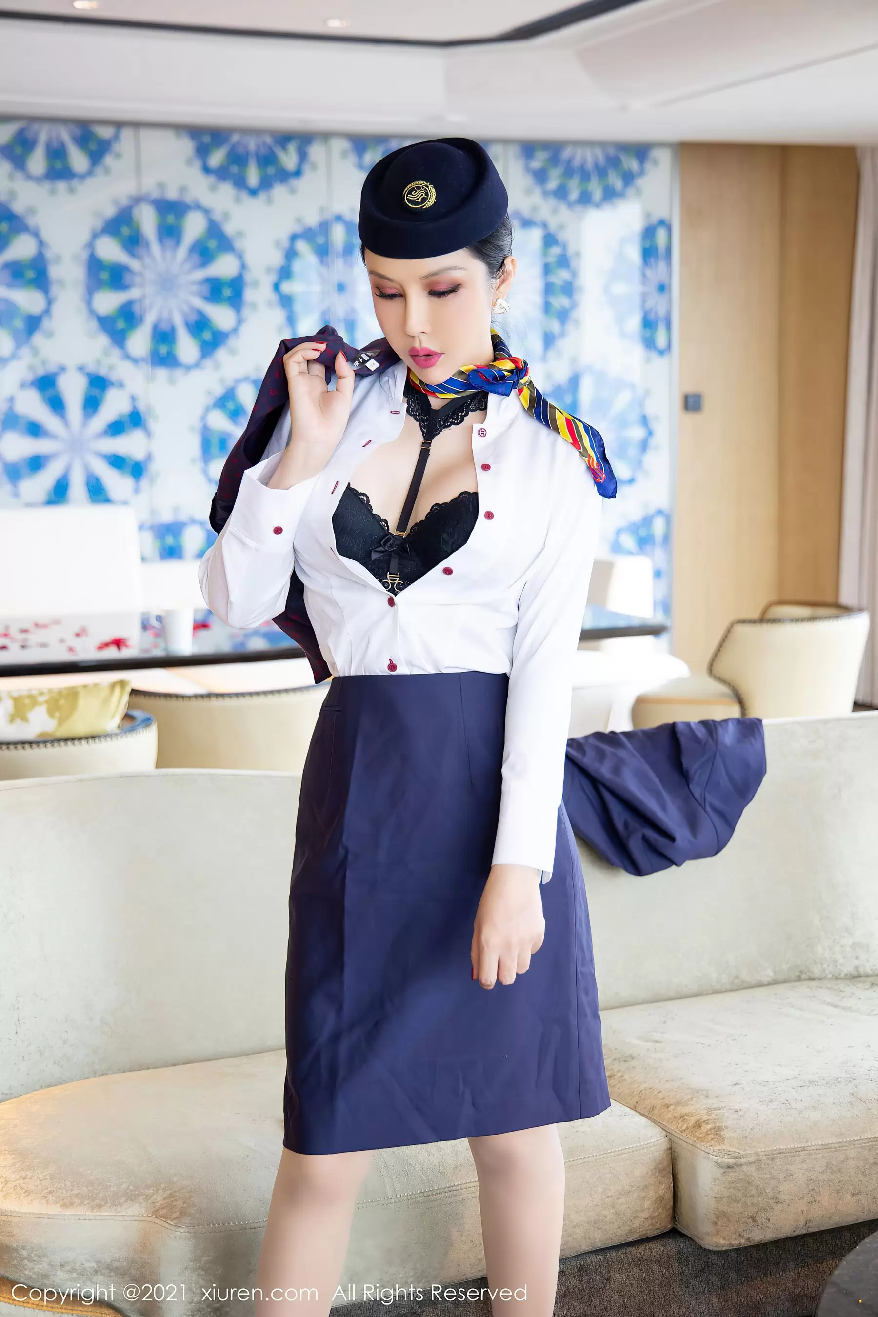 No.4050 田冰冰 夏季好身材美女壁纸高清好看-丽图阁