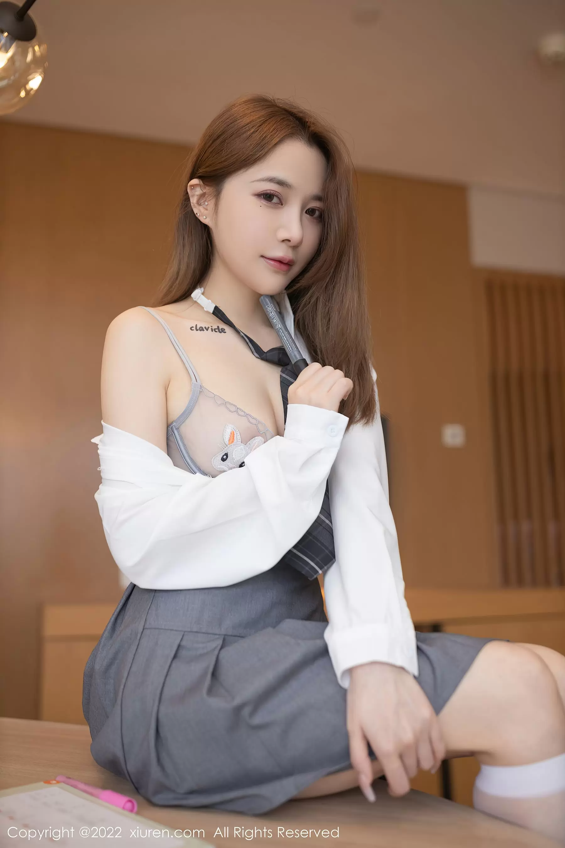 No.4436 鱼子酱Fish 又纯又欲的美女壁纸-丽图阁