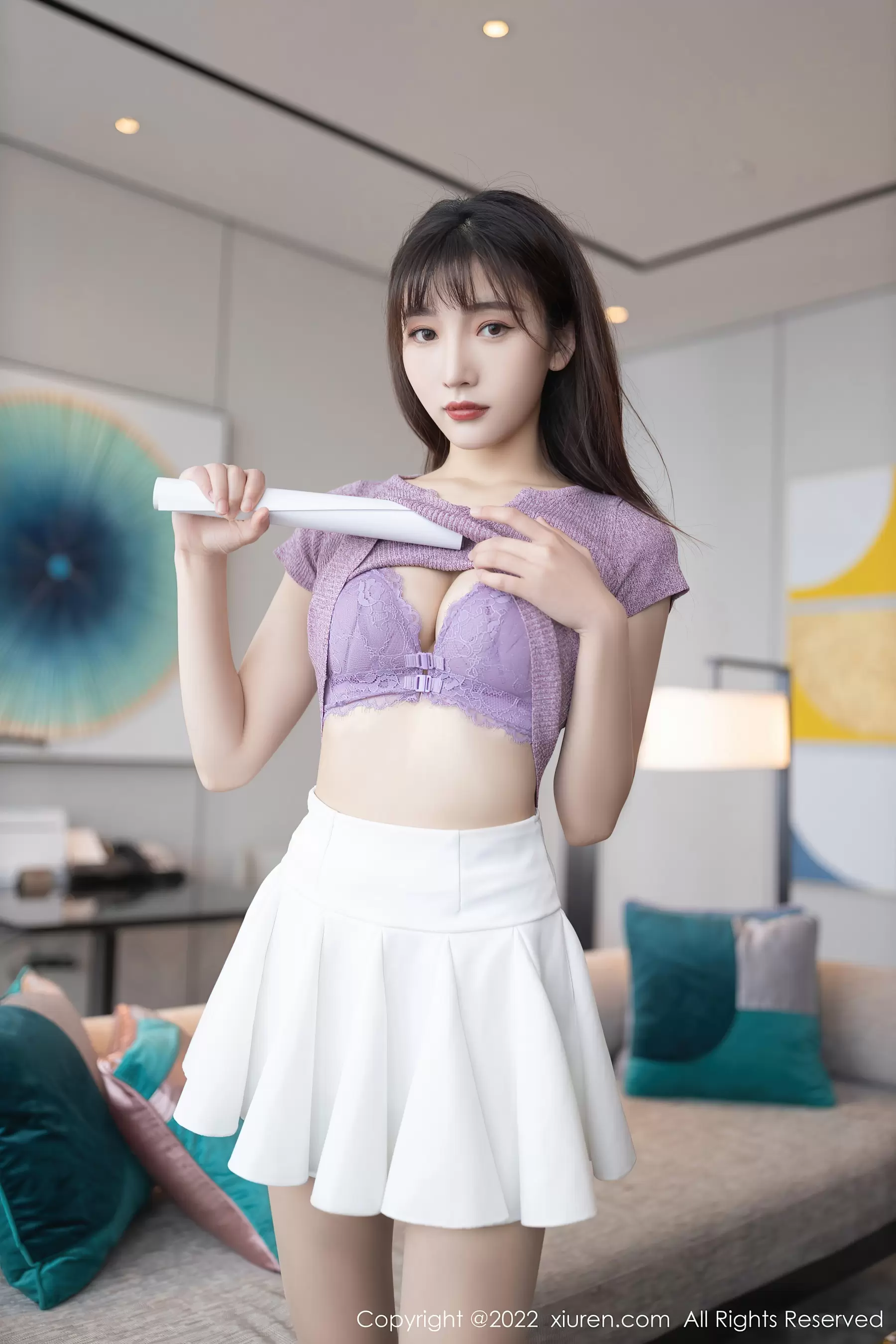 No.4570 陆萱萱 清纯美腿大学生 美女经典黑丝写真套图-丽图阁