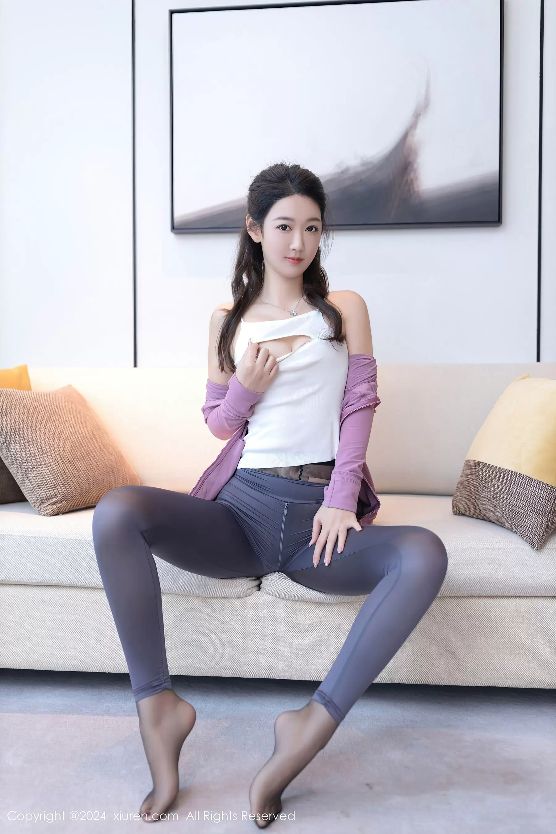 No.8212 唐安琪 瑜伽美腿 甜美女孩的时尚秘籍-丽图阁
