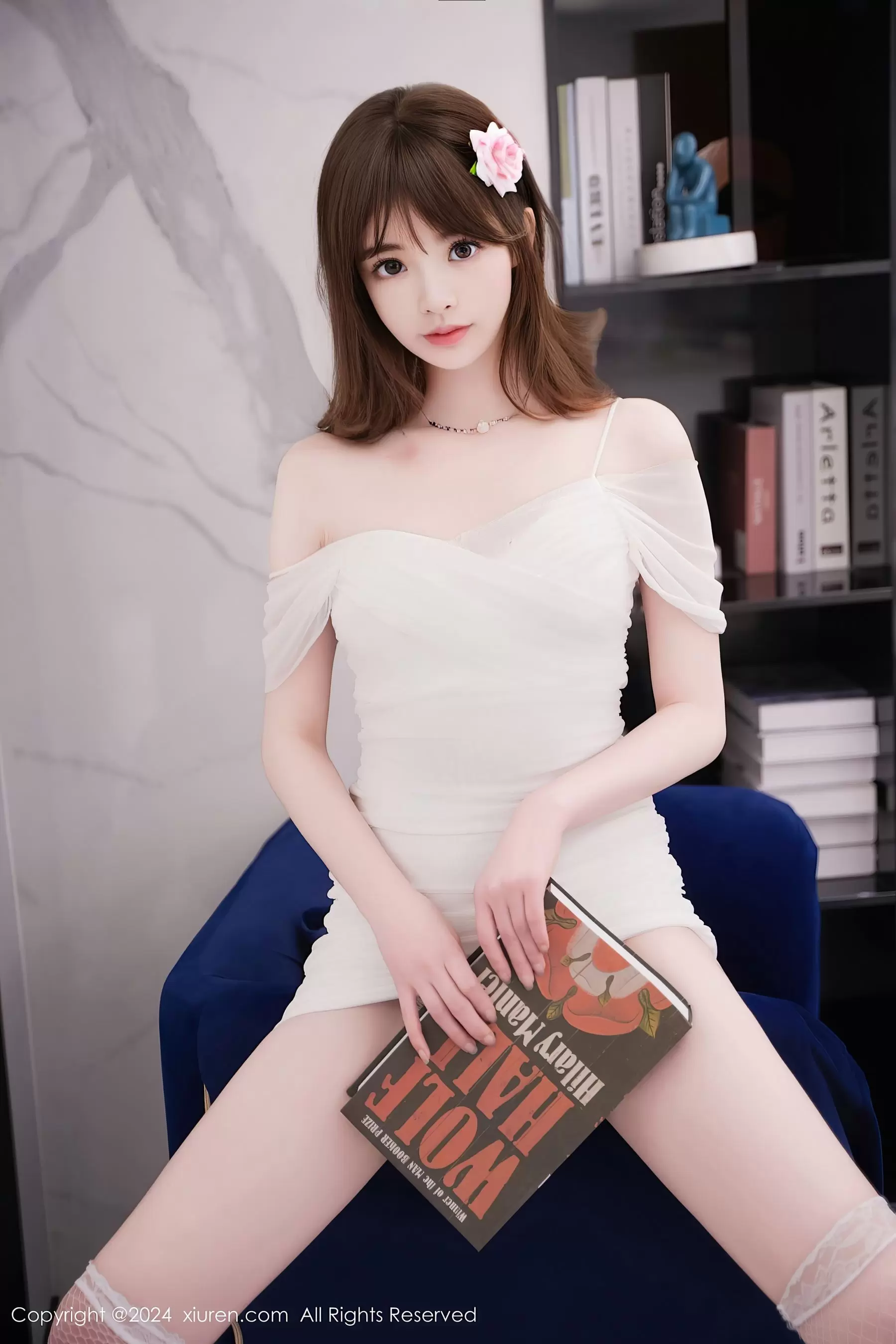 No.8407 梦灵儿Mini 丝袜美腿 美女高清壁纸女神写真-丽图阁