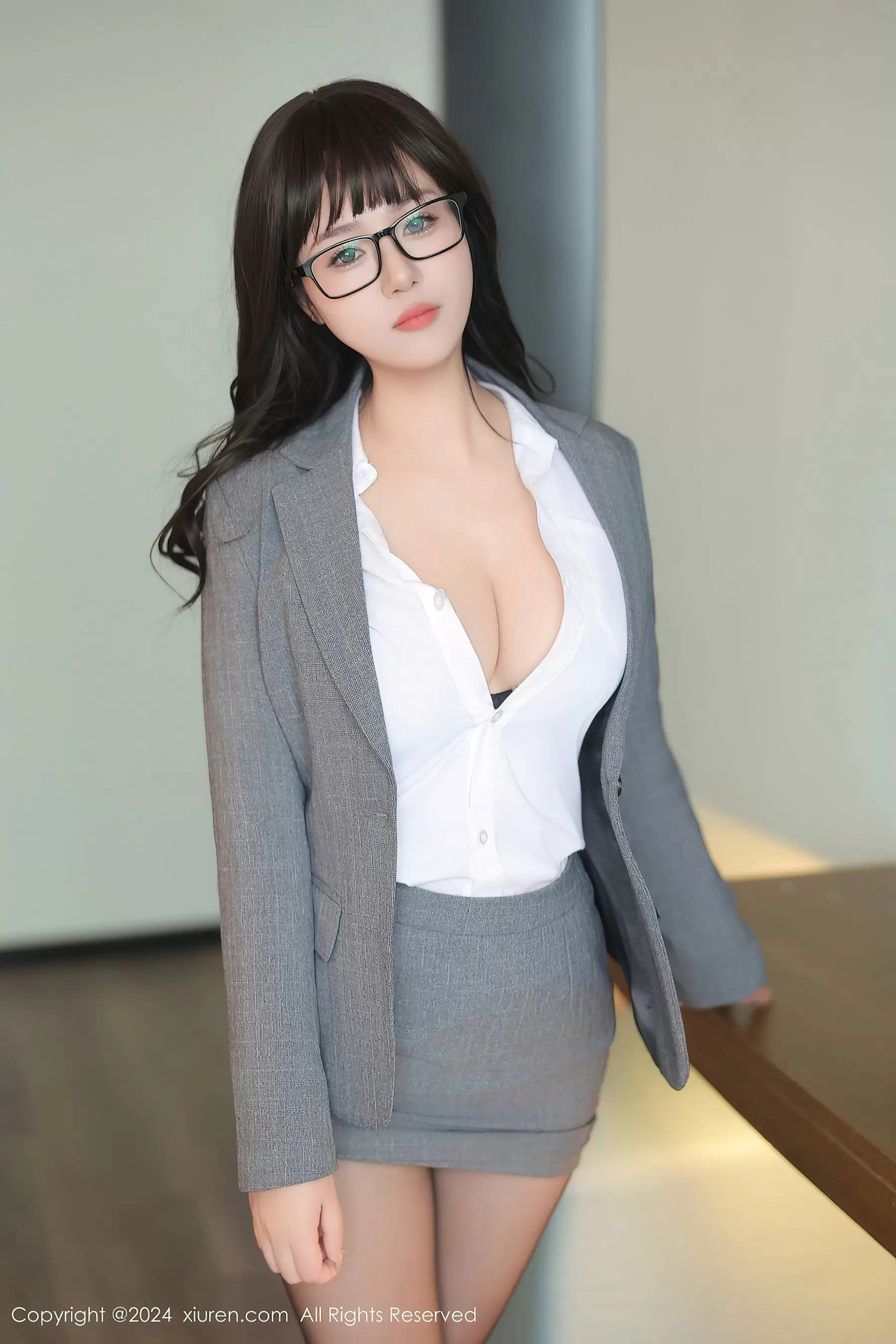 No.8496 金小依 美腿黑丝 惊艳好看的高清美女壁纸-丽图阁