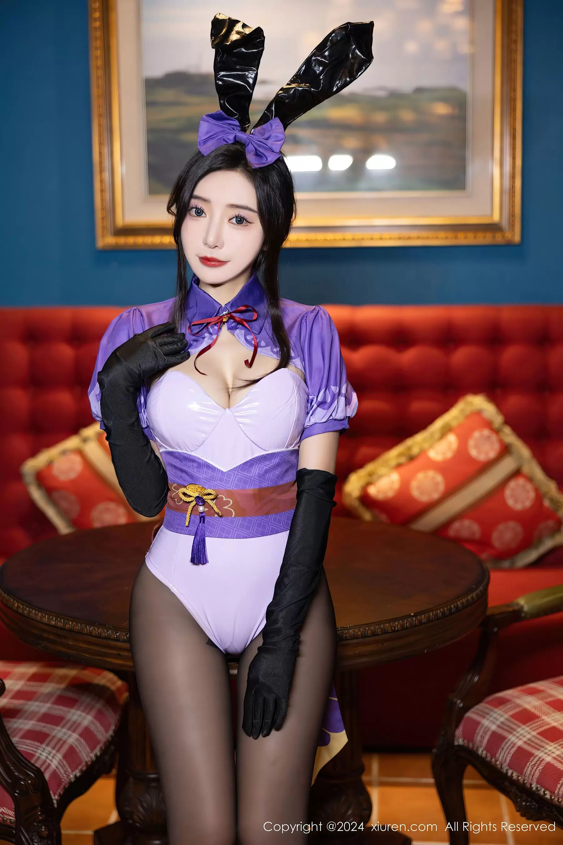 No.8562 王馨瑶yanni 黑丝美腿 美女高清壁纸女神写真-丽图阁
