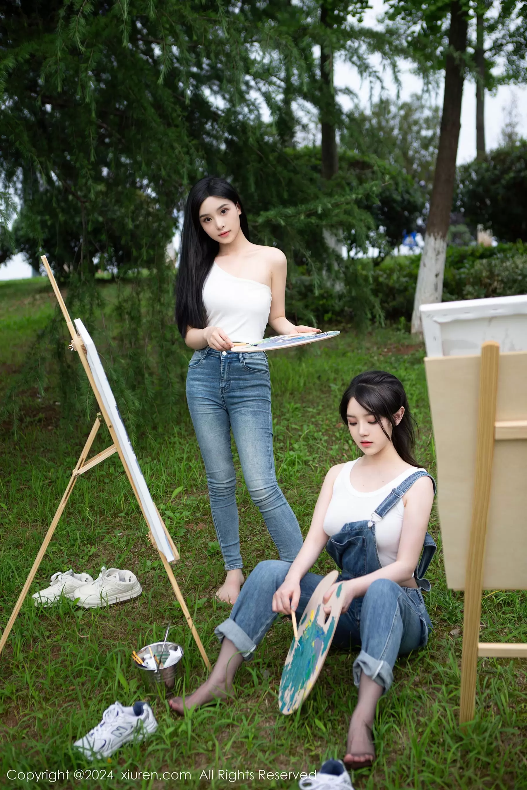 No.8638 模特合集 长裙比基尼风美女写真-丽图阁