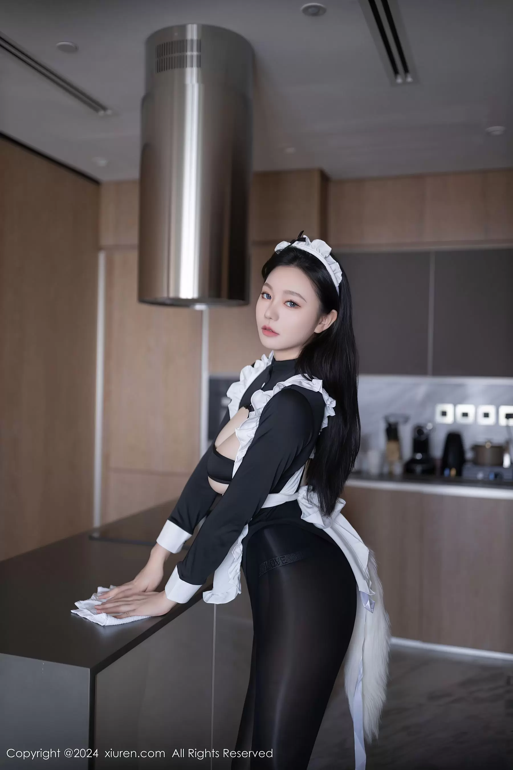 No.8720 安然anran 黑丝美腿 多样百变女孩的时尚穿搭照片-丽图阁