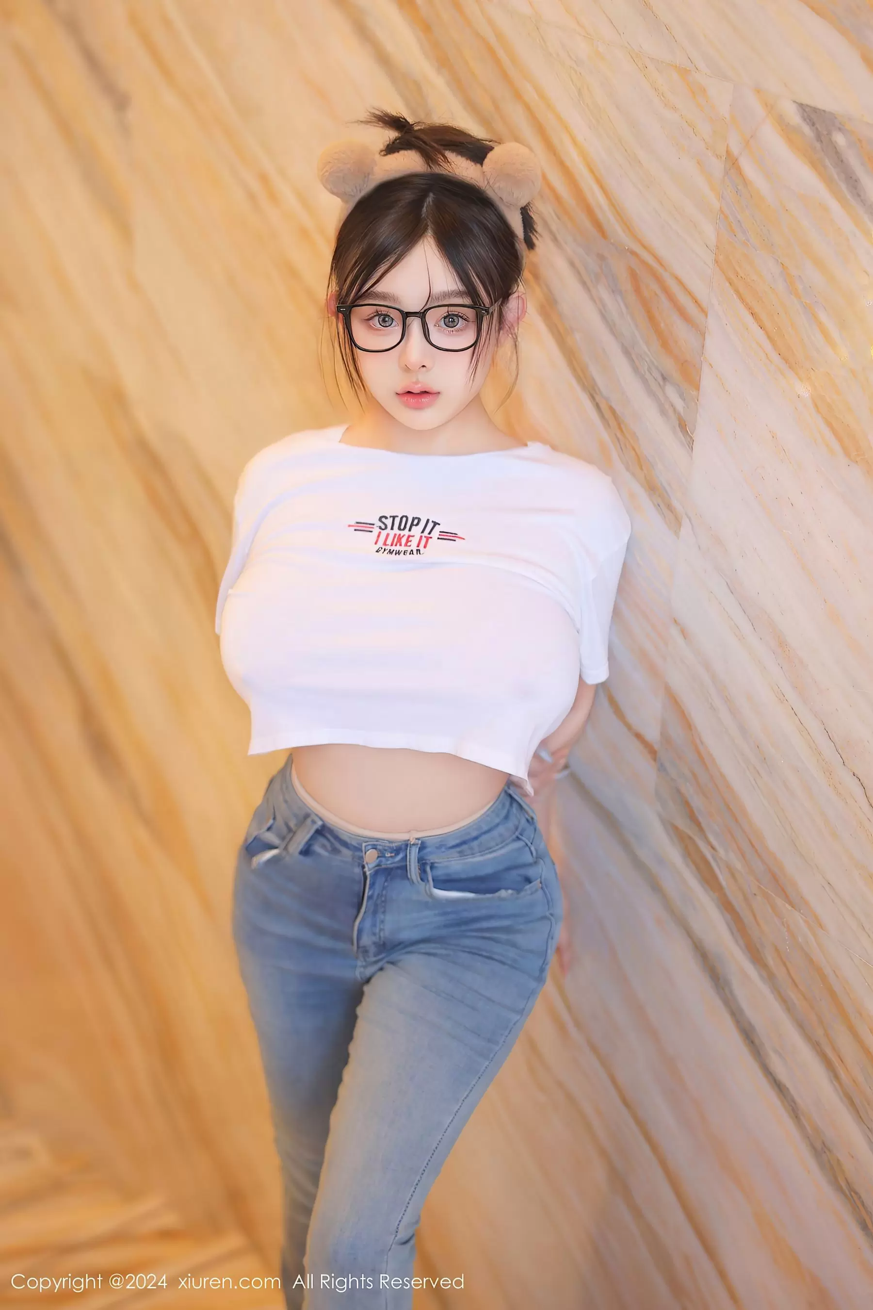 No.8809 娜娜子yy 美乳性感 百变时尚美女穿搭照片-丽图阁