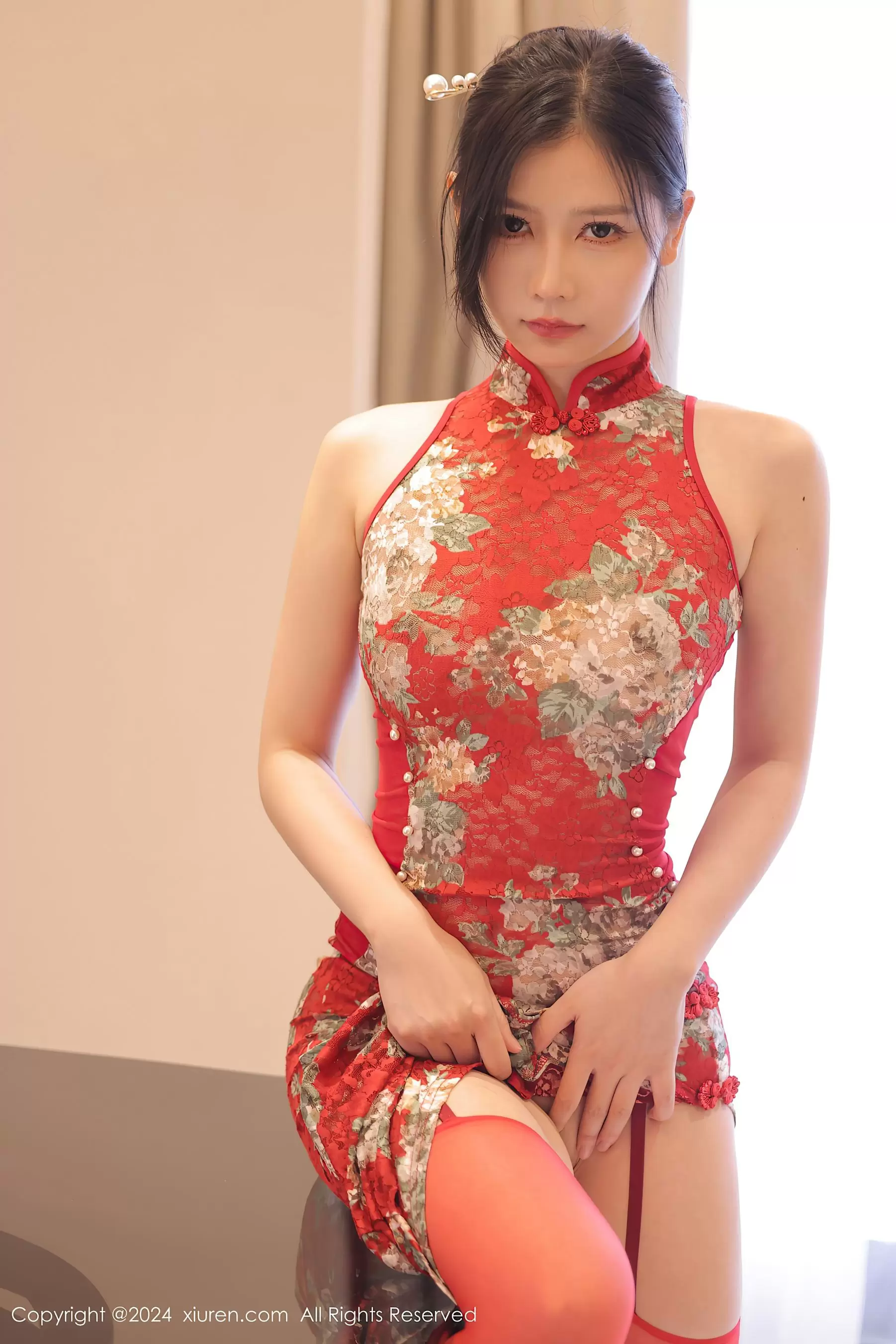 No.8871 尹甜甜 丝袜美腿 美女写真照片素材-丽图阁