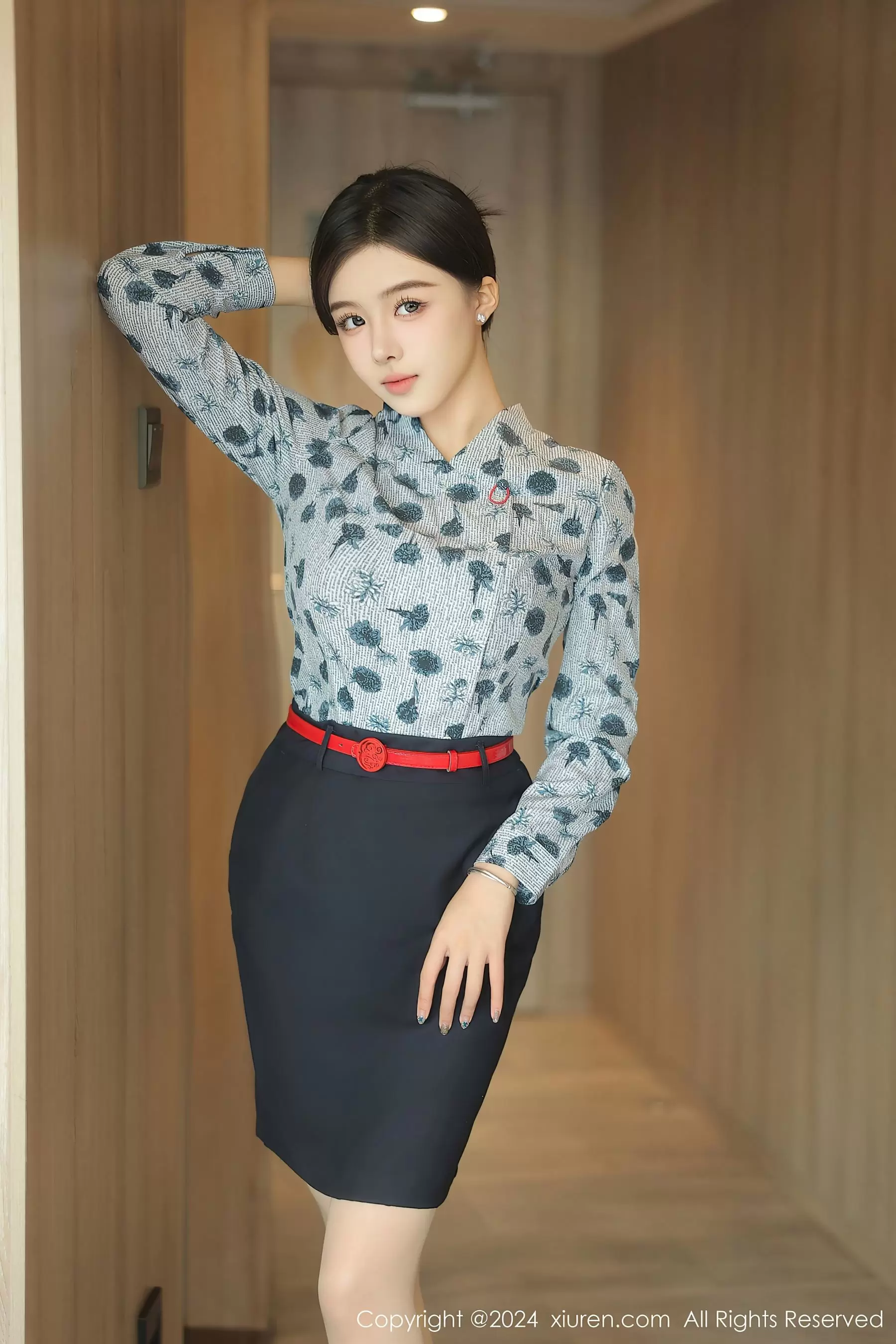 No.8919 袁圆 制服新人 美女头像真人清新高清图片-丽图阁