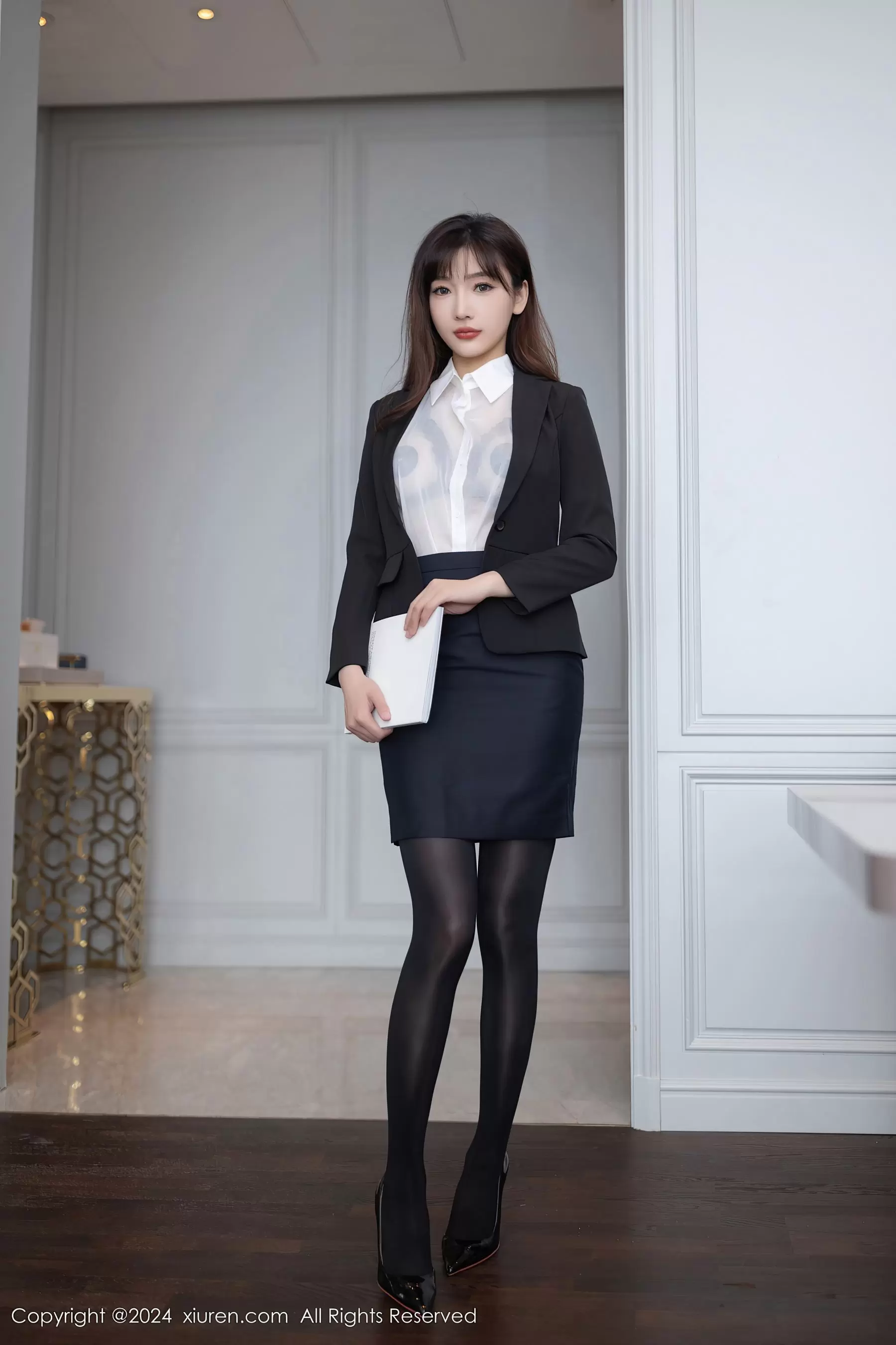 No.8988 陆萱萱 黑丝美腿 甜美可爱!少女小清新写真精选-丽图阁